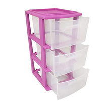 Load image into Gallery viewer, Homz 3 Drawer Plastic Storage and Organizer Cart