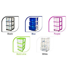 Load image into Gallery viewer, Homz 3 Drawer Plastic Storage and Organizer Cart