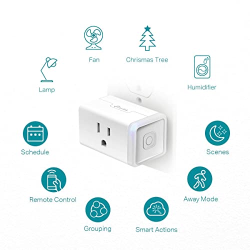 Kasa Smart Plug HS103P4, Smart Home Wi-Fi Outlet