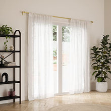 Load image into Gallery viewer, Umbra Cappa Curtain Rod, Includes 2 Matching Finials, Brackets & Hardware, 36 to 66-Inches, Brass