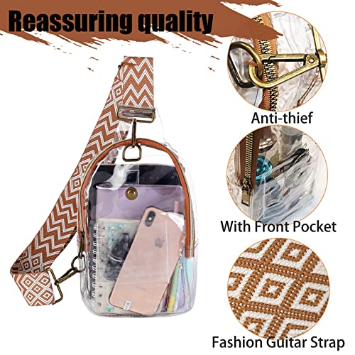Concert & Stadium Approved Clear Crossbody Sling Bag