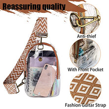 Load image into Gallery viewer, Concert &amp; Stadium Approved Clear Crossbody Sling Bag
