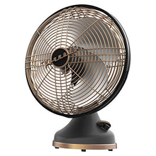 Load image into Gallery viewer, Vornado Silver Swan Alchemy Oscillating Vintage Fan, Gunmetal, Medium