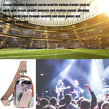 Load image into Gallery viewer, Concert &amp; Stadium Approved Clear Crossbody Sling Bag
