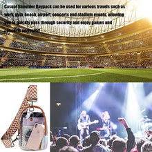 Load image into Gallery viewer, Concert & Stadium Approved Clear Crossbody Sling Bag