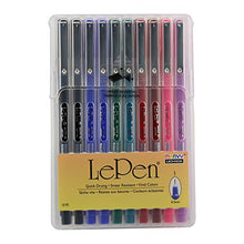 Load image into Gallery viewer, Uchida 430010A , Le Pen, 0.3 Millimeter point, Pen Set, 10 Pack, Multicolor