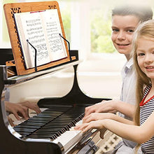 Load image into Gallery viewer, SUNFICON Bamboo Book Stand Holder