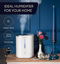 Load image into Gallery viewer, Top Fill Humidifier with Essential Oil Diffuser 4L