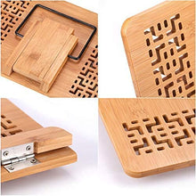 Load image into Gallery viewer, SUNFICON Bamboo Book Stand Holder