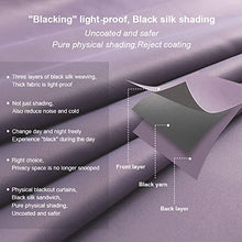 Load image into Gallery viewer, MANGATA CASA Purple Blackout Curtains with Grommets (2 Panels)
