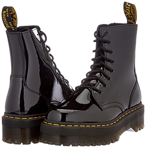 Dr. Martens Jadon Patent Leather Black Boots