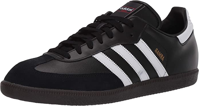 adidas Samba Soccer Shoe, Black/White/Black