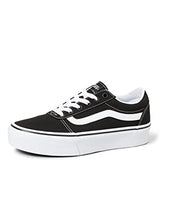 Load image into Gallery viewer, Vans Women&#39;s Platform Trainers Low-Top Sneakers, Black ((Canvas) Black/White 187), 6.5 US
