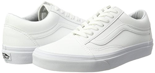 Vans Old Skool, Unisex Adults’ Trainers, White ((Classic Tumble) True White), 4 UK (36.5 EU)