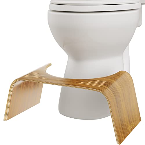 Squatty Potty The Original Bathroom Toilet Stool - Slim Teak Finish