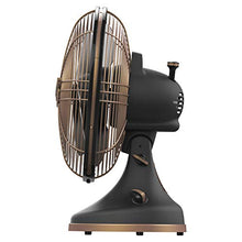 Load image into Gallery viewer, Vornado Silver Swan Alchemy Oscillating Vintage Fan, Gunmetal, Medium
