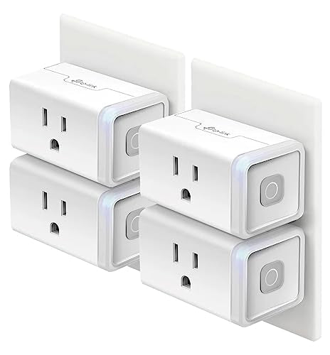 Kasa Smart Plug HS103P4, Smart Home Wi-Fi Outlet