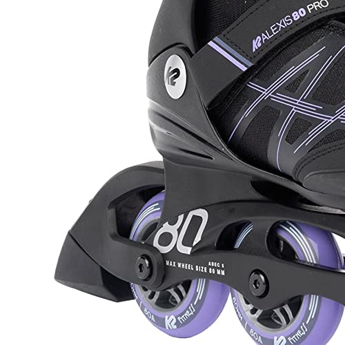 K2 Skate Alexis 80 Pro in Black Lavendar