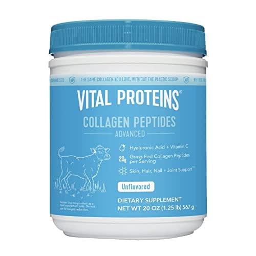 Vital Proteins Collagen Peptides Powder with Hyaluronic Acid and Vitamin C