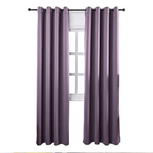 Load image into Gallery viewer, MANGATA CASA Purple Blackout Curtains with Grommets (2 Panels)
