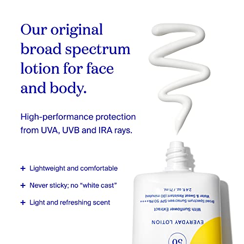 Supergoop! PLAY Everyday Lotion SPF 50-5.5 fl oz - Broad Spectrum Body & Face Sunscreen for Sensitive Skin - Great for Active Days - Fast Absorbing, Water & Sweat Resistant - Reef Friendly