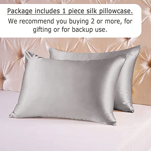 Ravmix Silk Pillowcase for Hair and Skin with Hidden Zipper