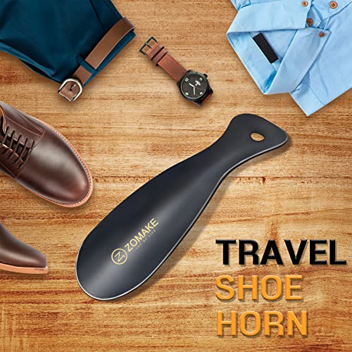 ZOMAKE Metal Shoe Horn for Men Women,Travel ShoeHorn 7.5 Inches