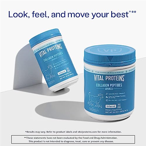 Vital Proteins Collagen Peptides Powder with Hyaluronic Acid and Vitamin C