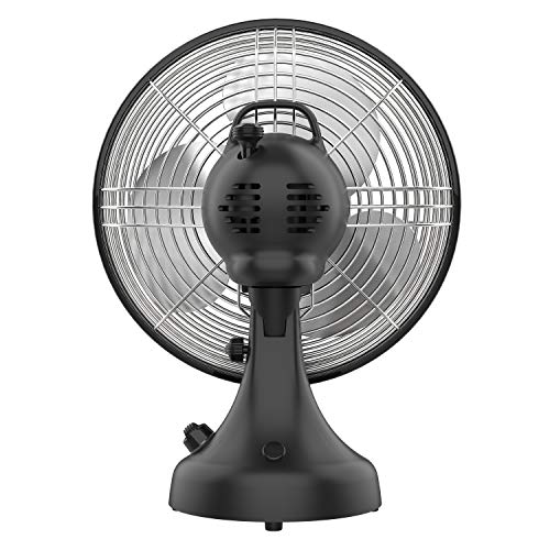 Vornado Silver Swan S Small Room Oscillating Fan, Matte Black