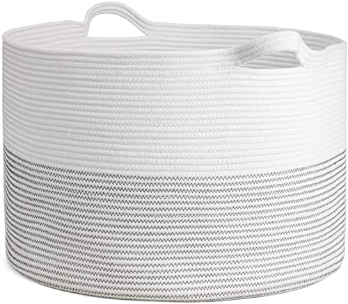 INDRESSME XXXLarge Cotton Rope Basket