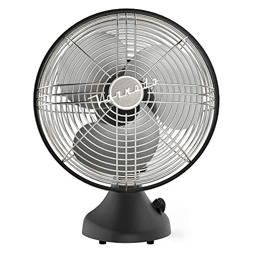 Vornado Silver Swan S Small Room Oscillating Fan, Matte Black