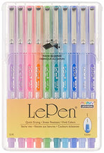 Load image into Gallery viewer, Uchida Of America 4300-10C 10-Piece 0.3 Point Size Le Pen Drawing Pen Set, Blue, Orange, Lavender, Pink, Light Blue
