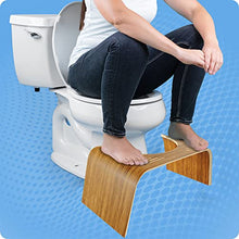 Load image into Gallery viewer, Squatty Potty The Original Bathroom Toilet Stool - Slim Teak Finish
