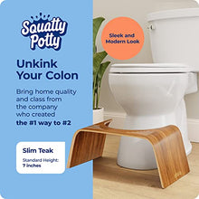 Load image into Gallery viewer, Squatty Potty The Original Bathroom Toilet Stool - Slim Teak Finish
