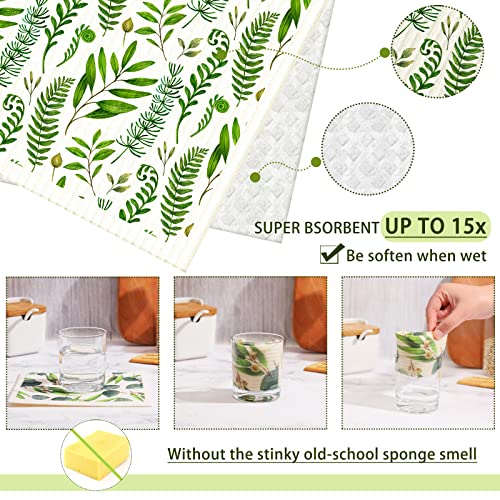 6 Pcs Swedish Kitchen Dish Cloths Kitchen Towels